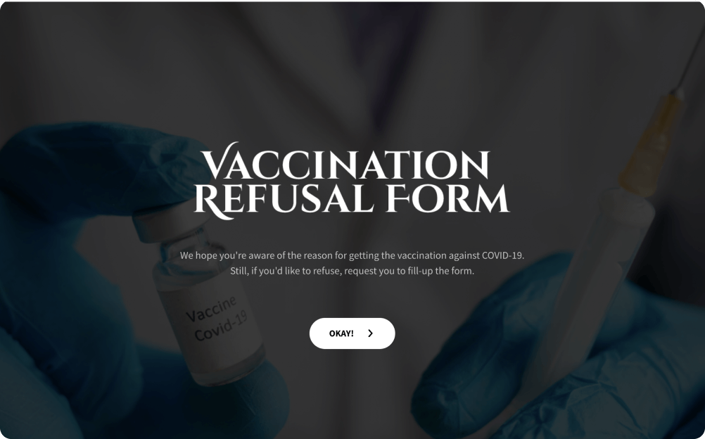 Vaccination Refusal Form Template