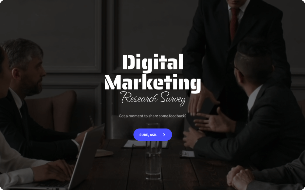  Digital Marketing Research Survey 