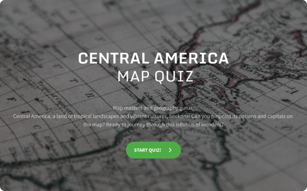  Central America Map Quiz Template 