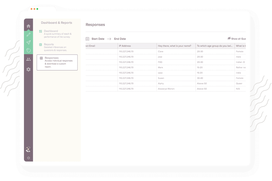 Export Academic Survey Results