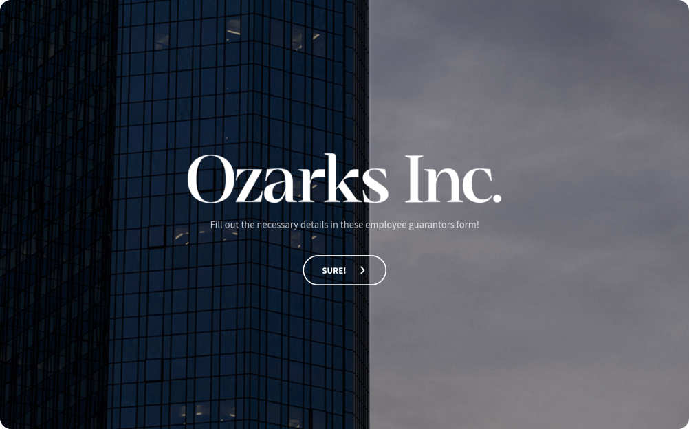 Employee Guarantor Form Template