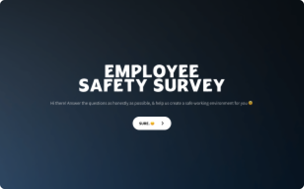 Employee Health and Safety Survey Template