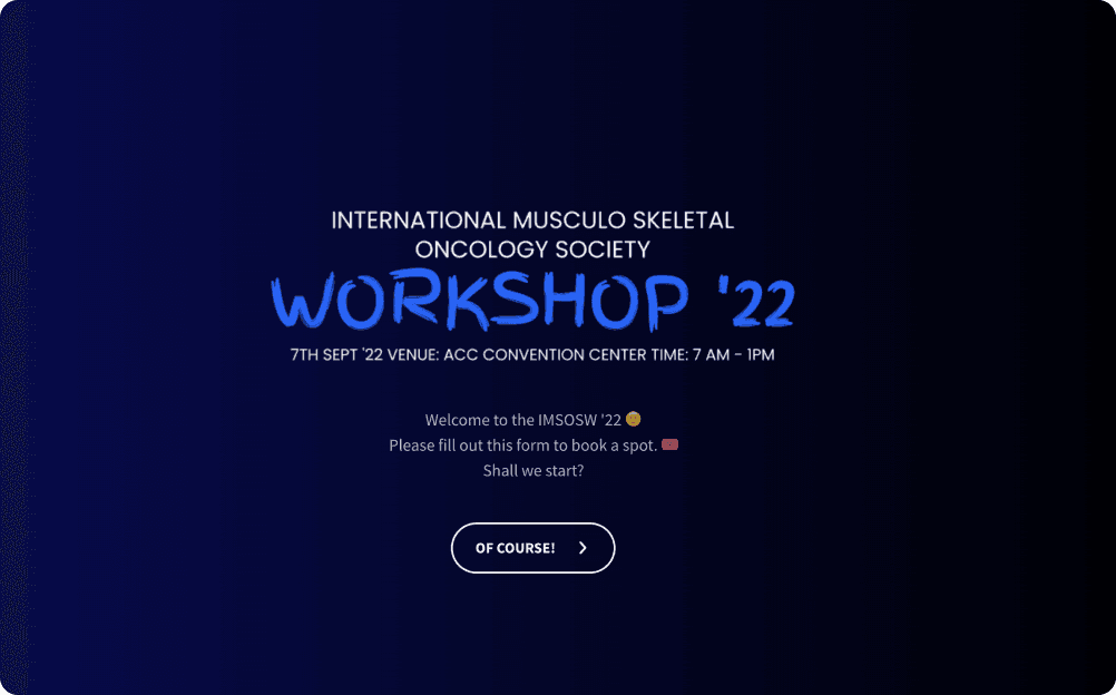 Workshop Registration Form Template