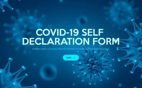 Covid-19 Self Declaration Form Template Covid-19 Self Declaration Form Template