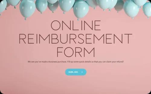Online Reimbursement Form Template Online Reimbursement Form Template