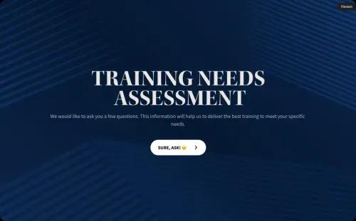 Training Needs Assessment Questionnaire Template Training Needs Assessment Questionnaire Template